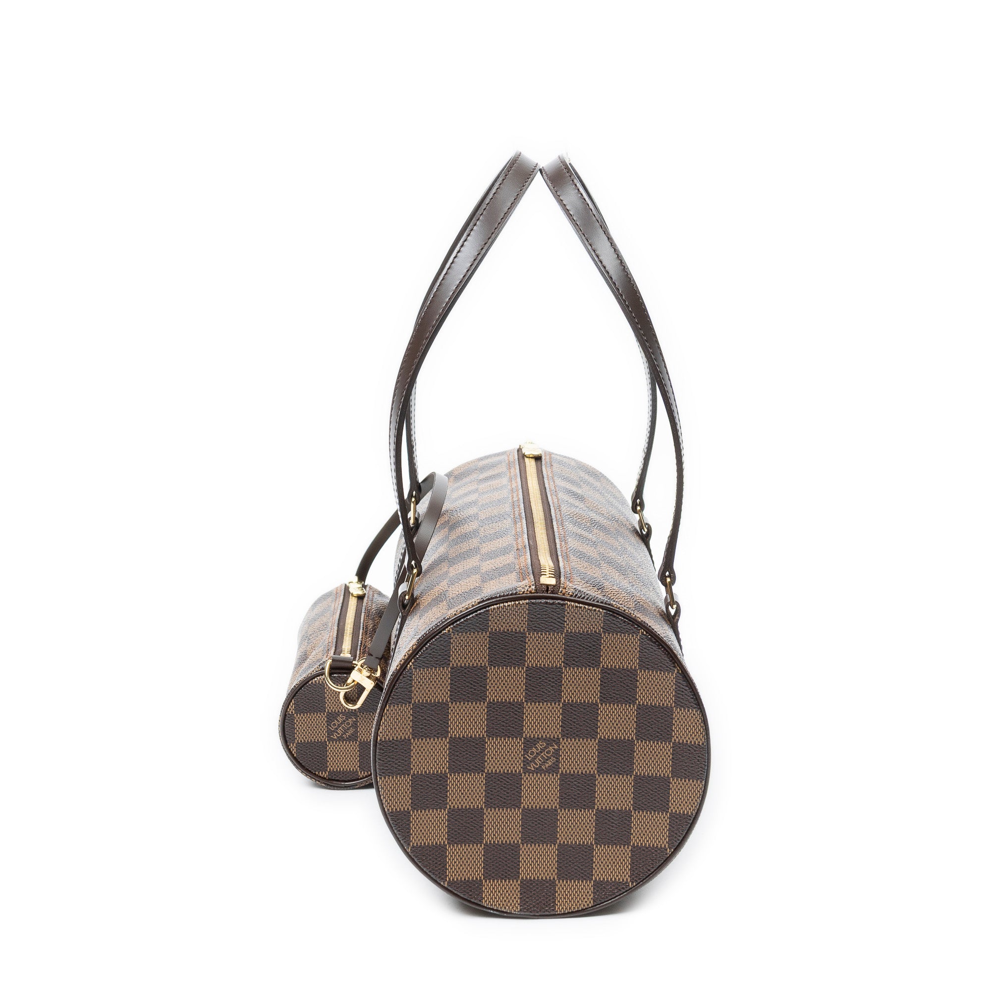 Handbag Papillon 30 Brown Damier Ebene