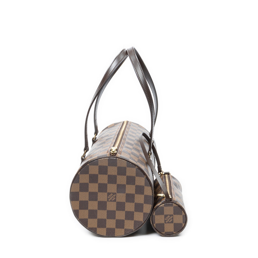 Bolso Papillon 30 Marrón Damier Ebene