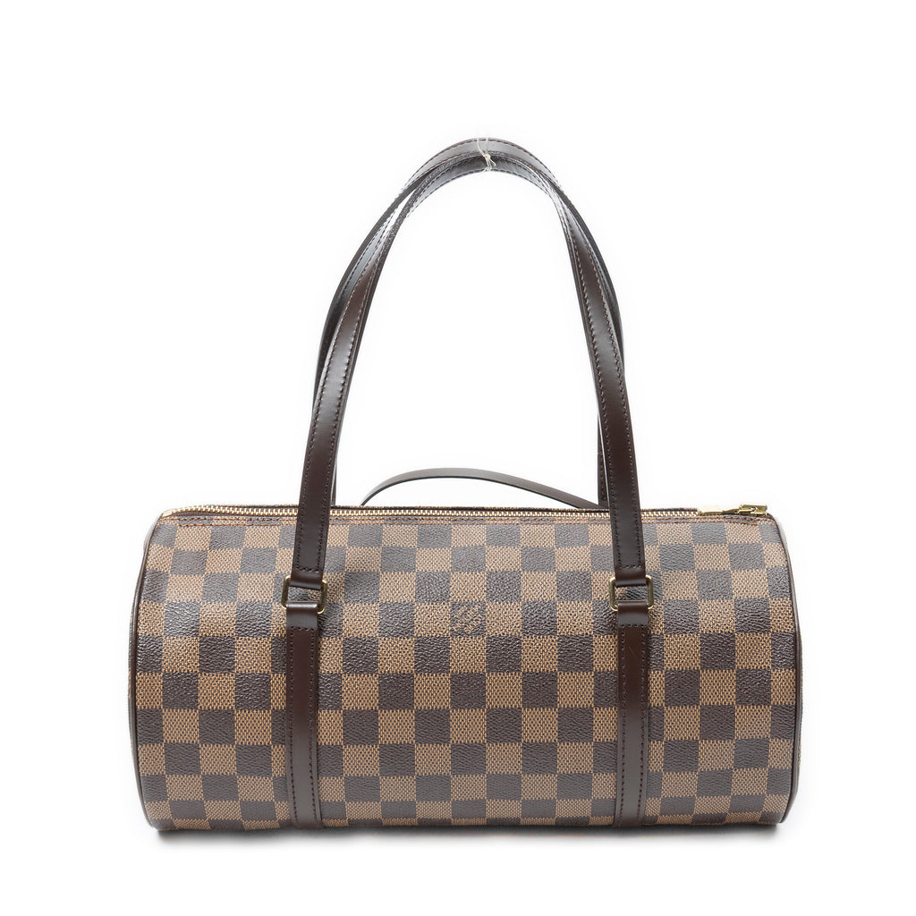 Handbag Papillon 30 Brown Damier Ebene