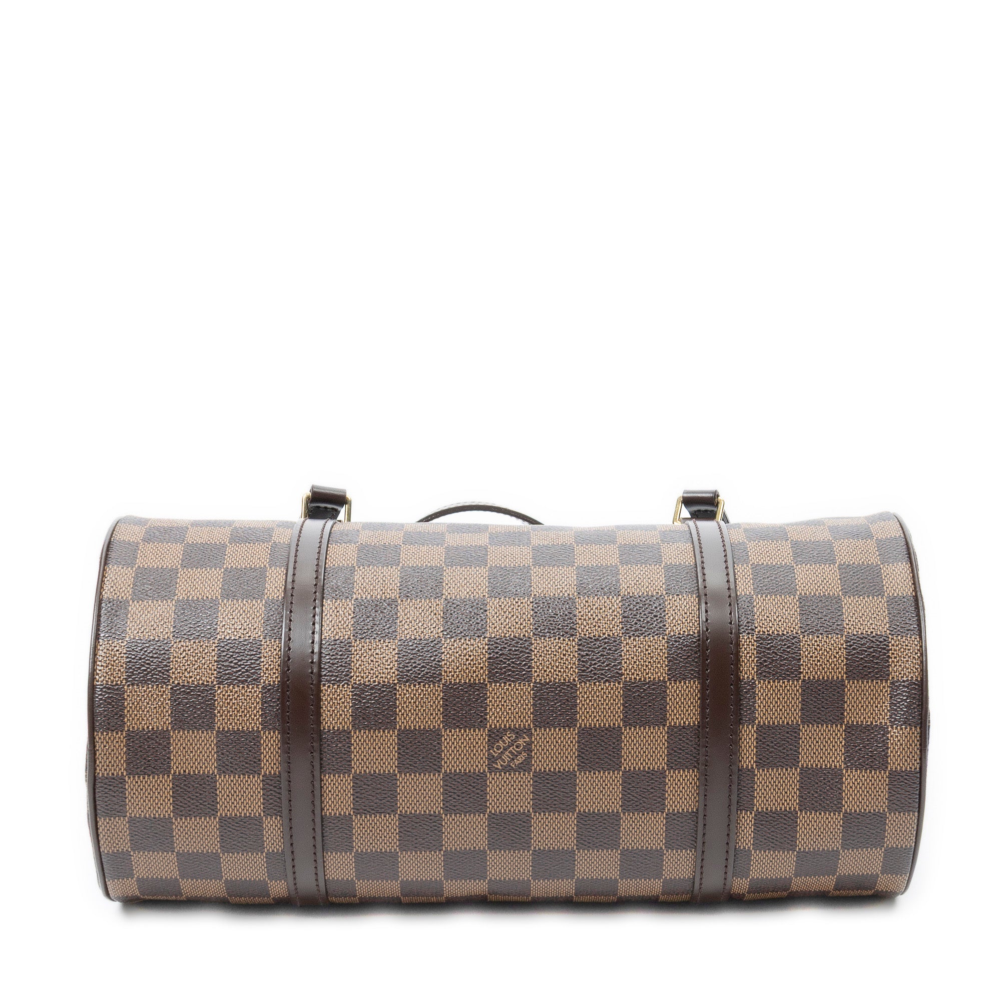 Handbag Papillon 30 Brown Damier Ebene
