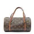 Handbag Papillon 26 Brown Monogram Canvas