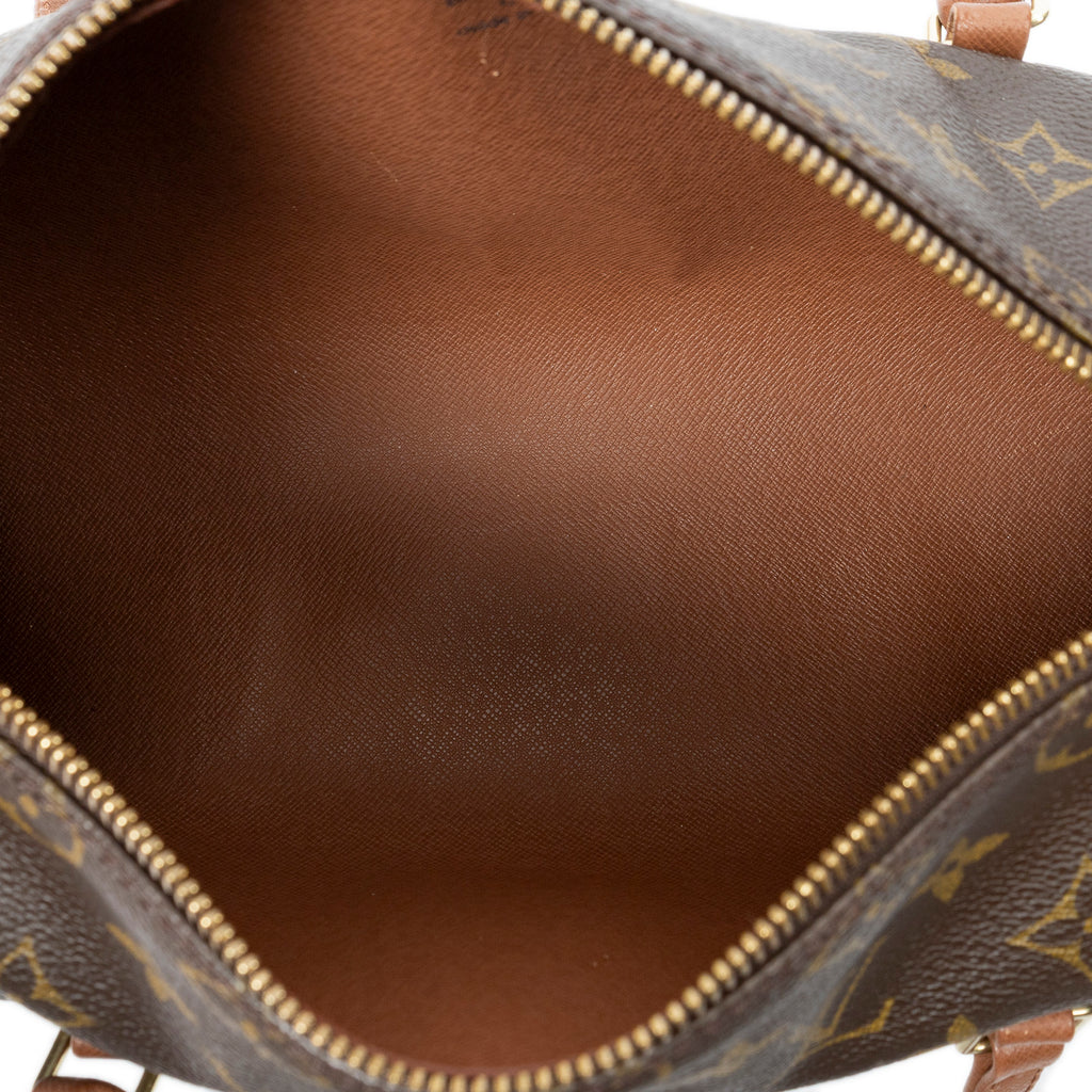 Handbag Papillon 26 Brown Monogram Canvas