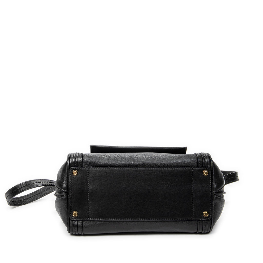 Shoulder Bag Small Alice Black Calfskin Leather