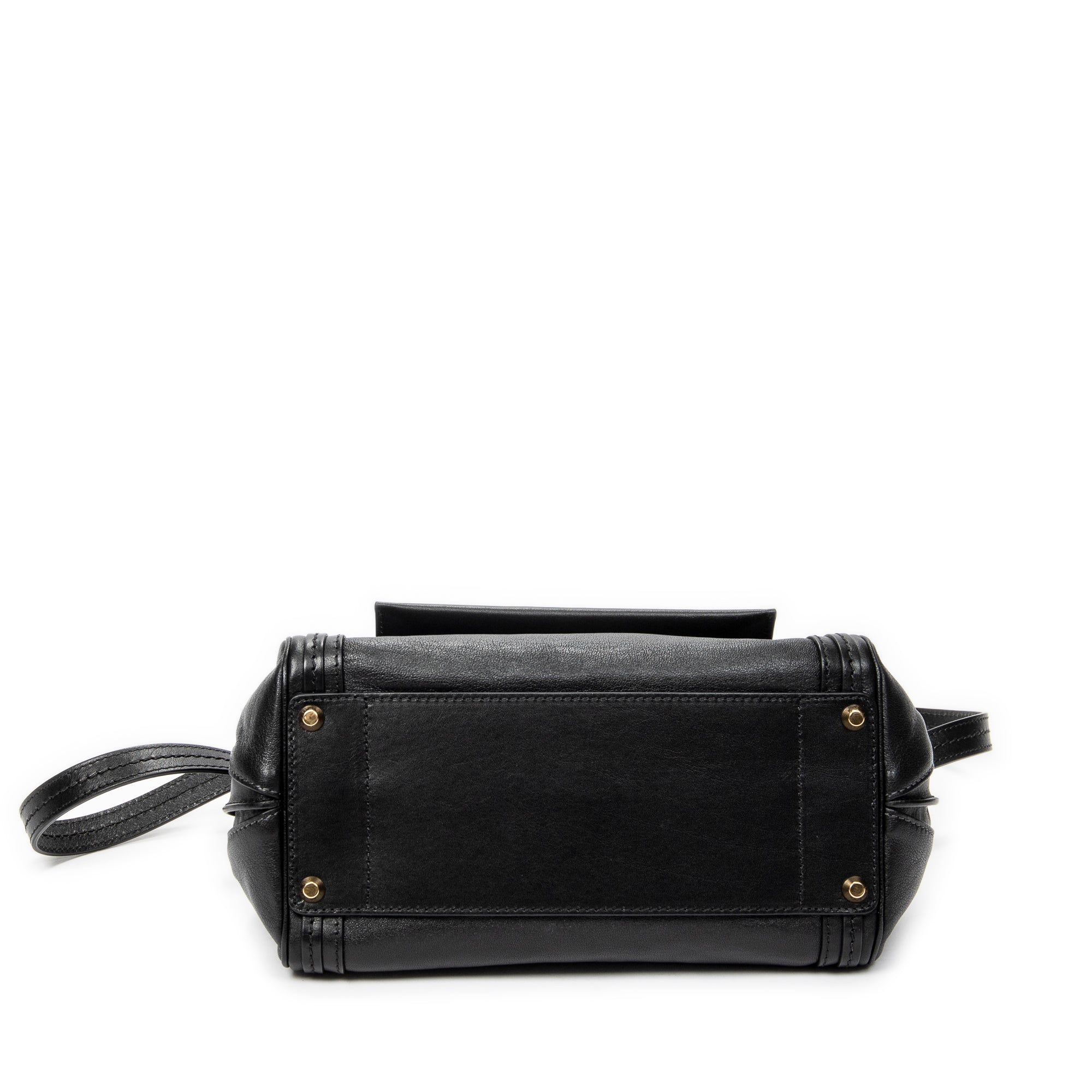 Shoulder Bag Small Alice Black Calfskin Leather
