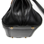 Shoulder Bag Small Alice Black Calfskin Leather