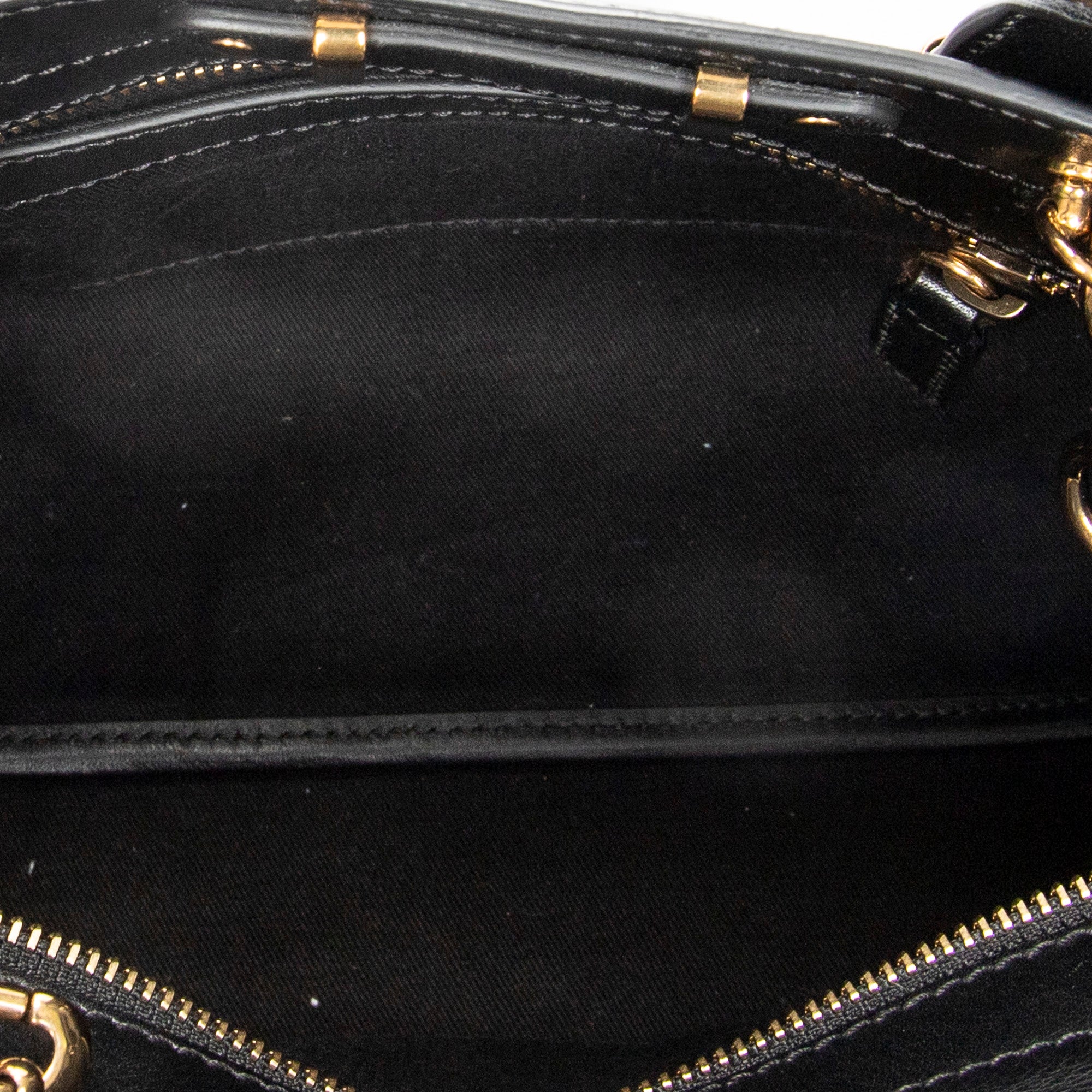 Shoulder Bag Small Alice Black Calfskin Leather
