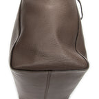 Shoulder Bag Medium Swing Tote Taupe Grained Calfskin Leather