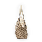 Shoulder Bag Abbey Zip Tote Ivory Monogrammed Canvas