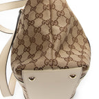 Sac bandoulière Abbey Zip Tote toile monogrammée ivoire