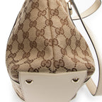 Shoulder Bag Abbey Zip Tote Ivory Monogrammed Canvas