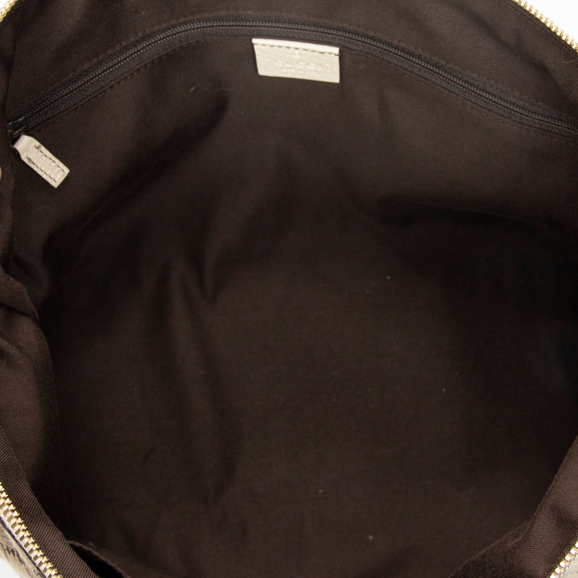 Shoulder Bag Abbey Zip Tote Ivory Monogrammed Canvas