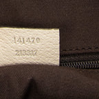 Shoulder Bag Abbey Zip Tote Ivory Monogrammed Canvas