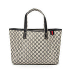 Shoulder Bag Web Shopping Tote Beige Supreme Coated Canvas