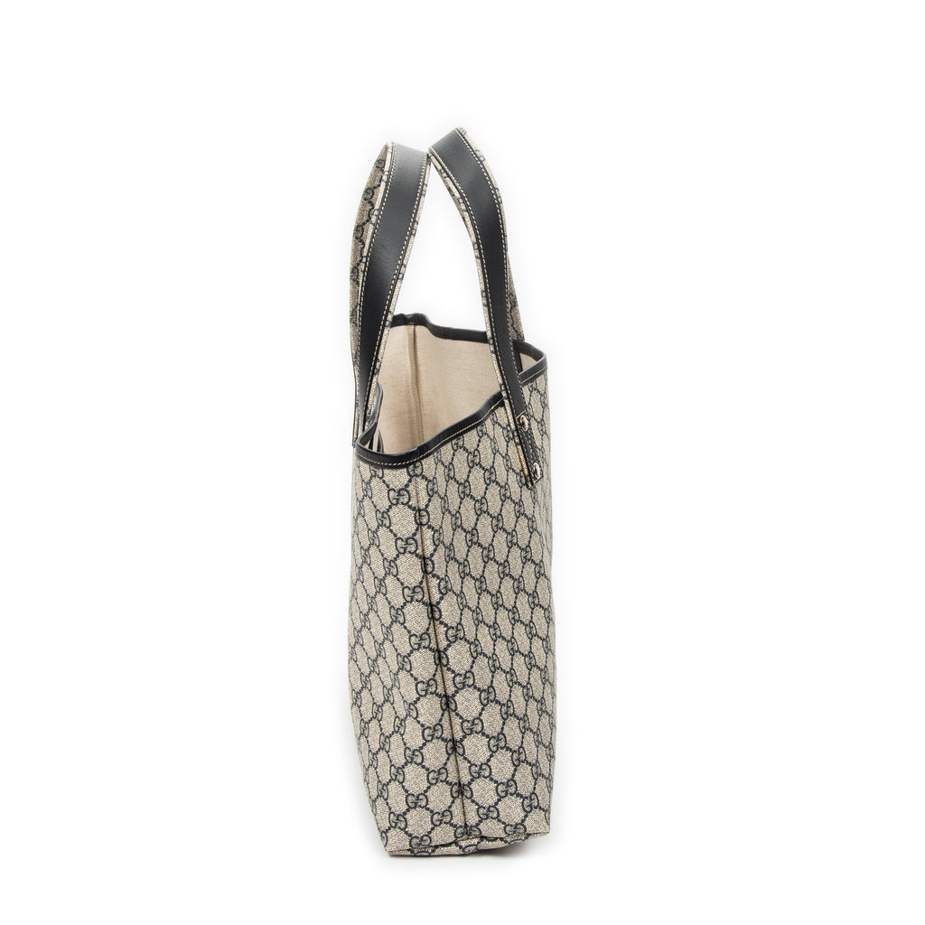 Shoulder Bag Web Shopping Tote Beige Supreme Coated Canvas