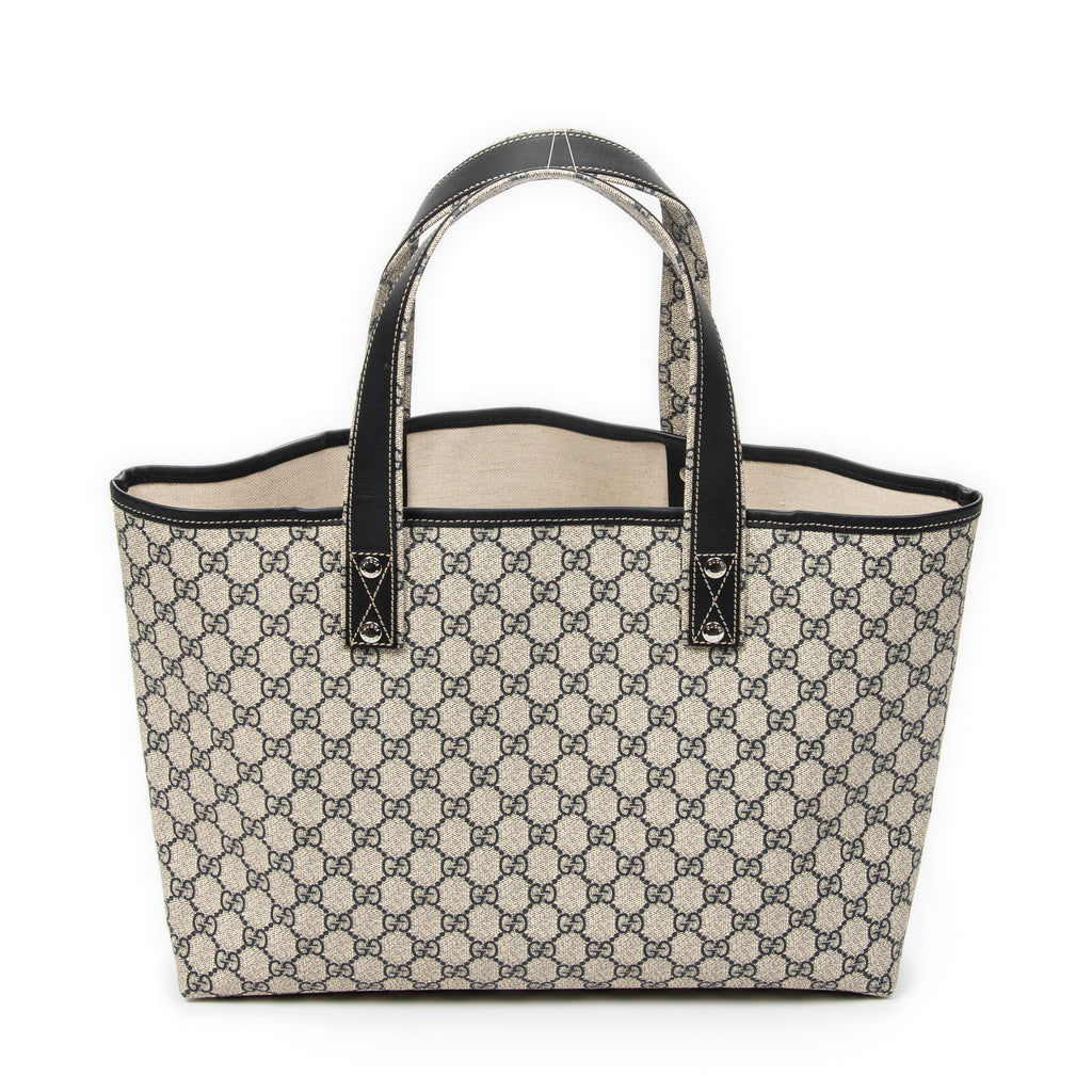 Shoulder Bag Web Shopping Tote Beige Supreme Coated Canvas
