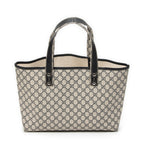 Shoulder Bag Web Shopping Tote Beige Supreme Coated Canvas