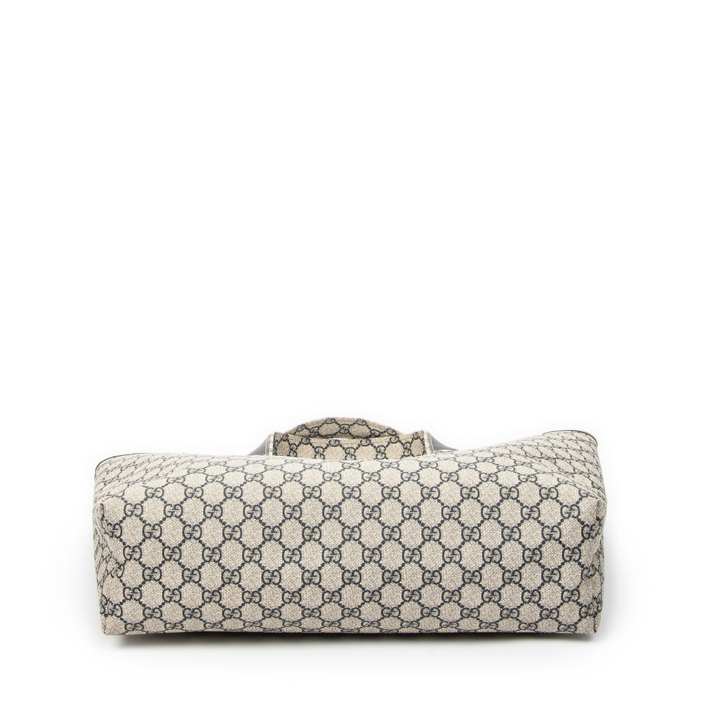 Shoulder Bag Web Shopping Tote Beige Supreme Coated Canvas