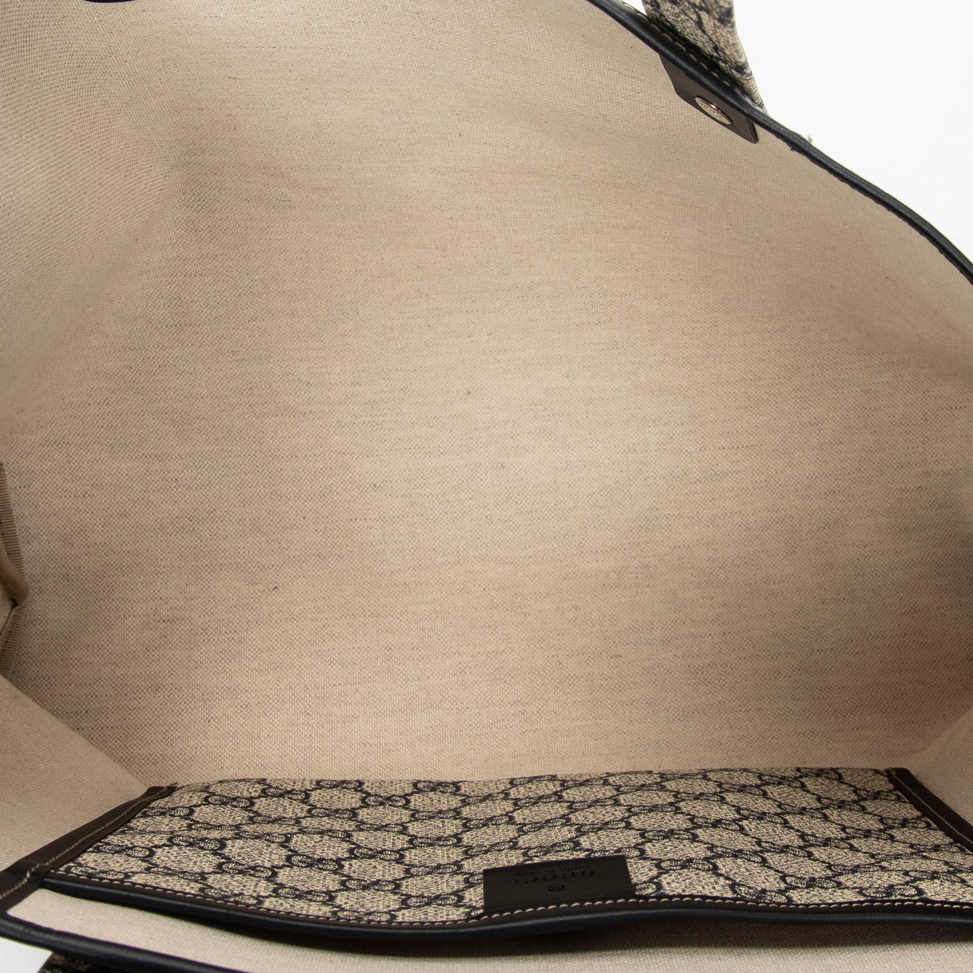 Shoulder Bag Web Shopping Tote Beige Supreme Coated Canvas