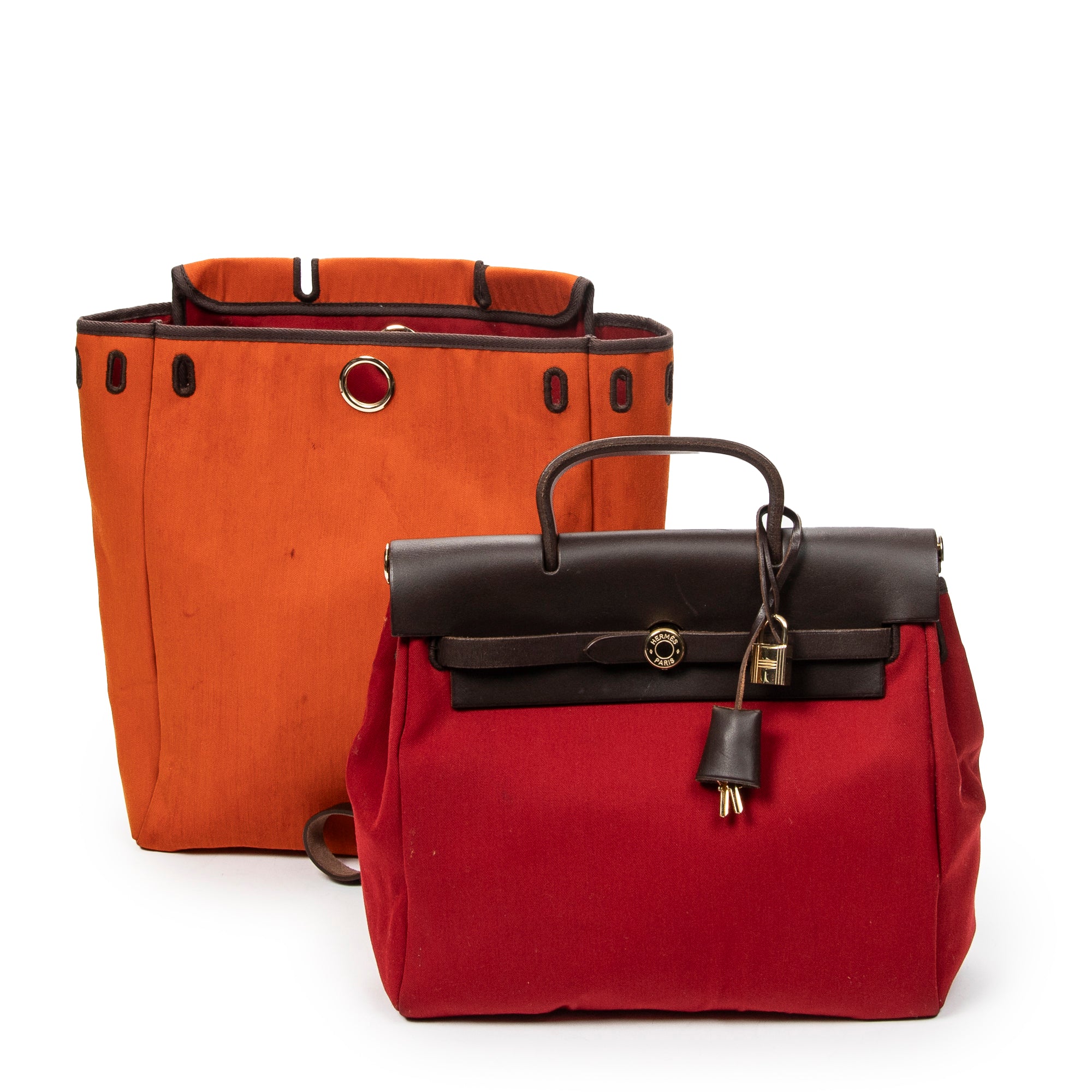 Backpack Herbag A Dos PM Red Toile Officier Canvas