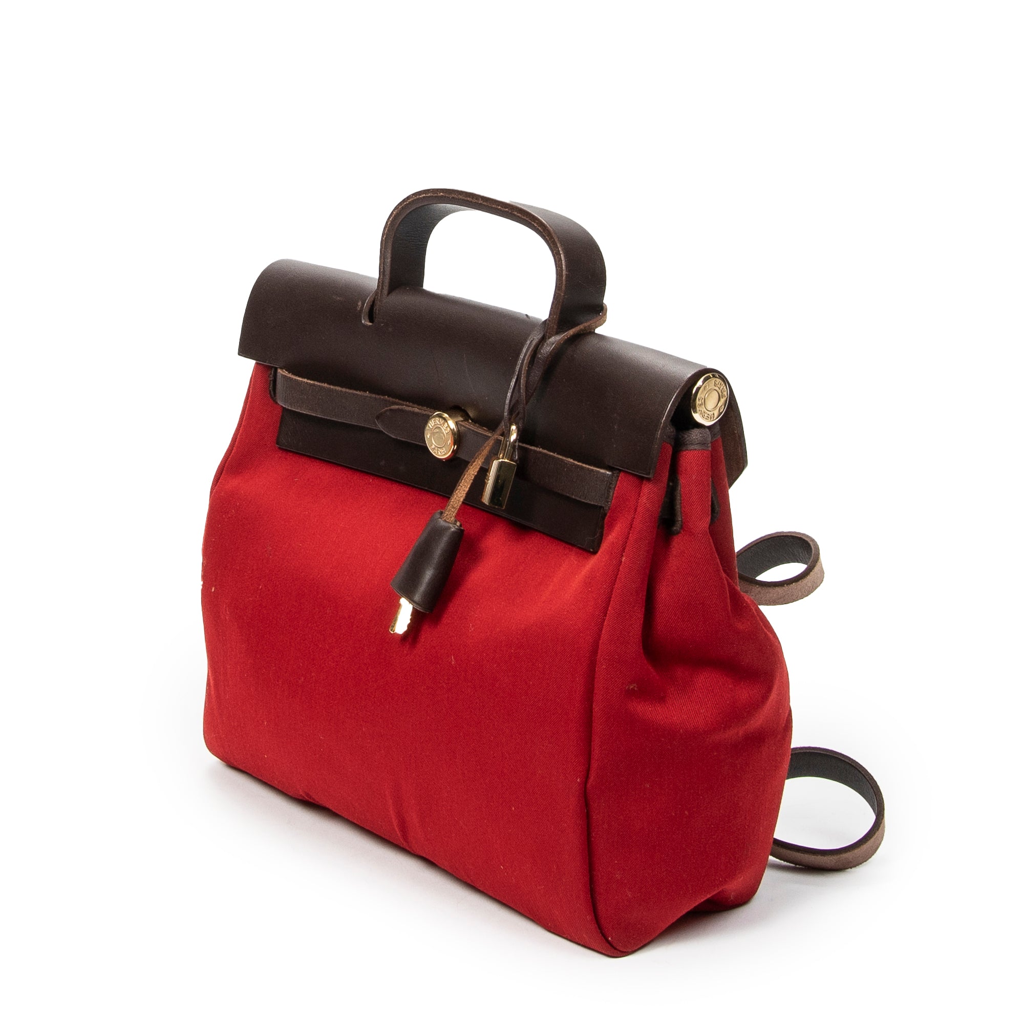 Backpack Herbag A Dos PM Red Toile Officier Canvas
