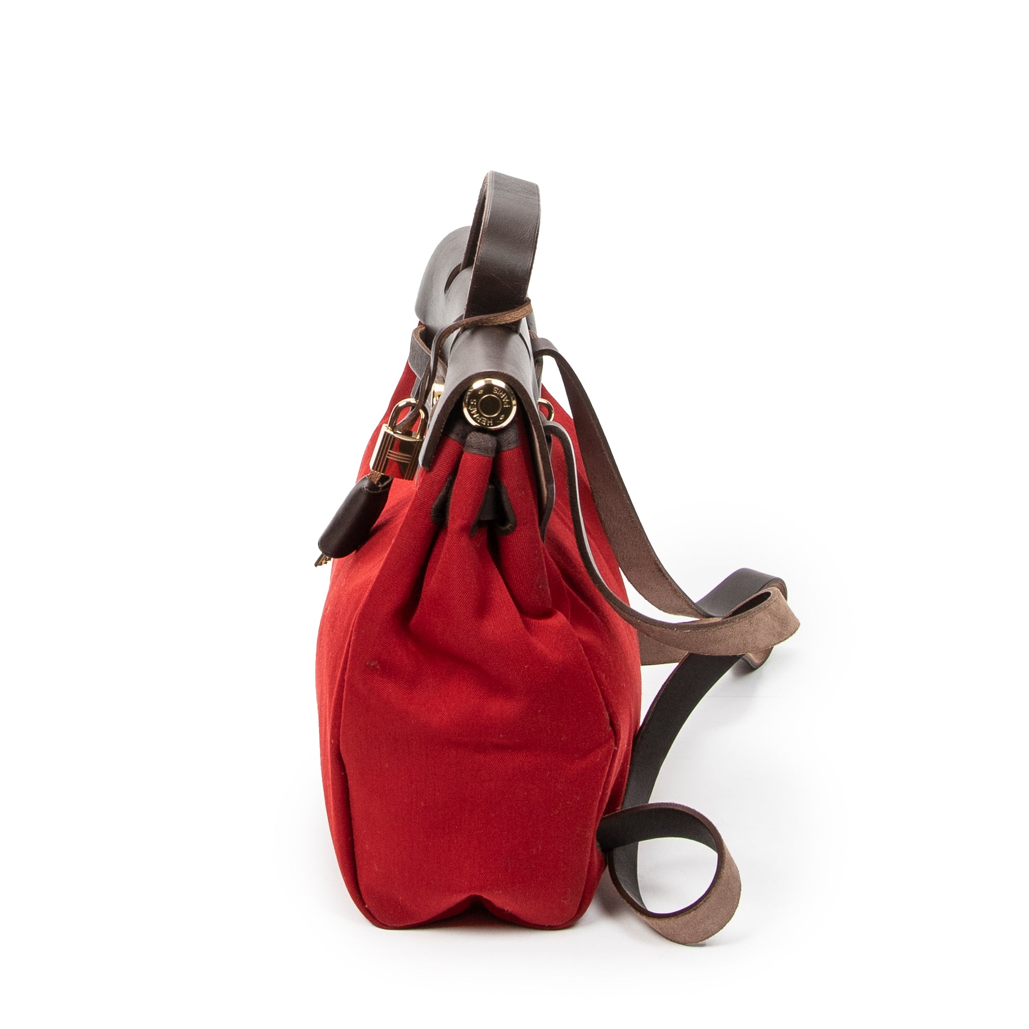 Backpack Herbag A Dos PM Red Toile Officier Canvas