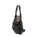 Shoulder Bag Fiesta Satchel Black Calfskin Leather