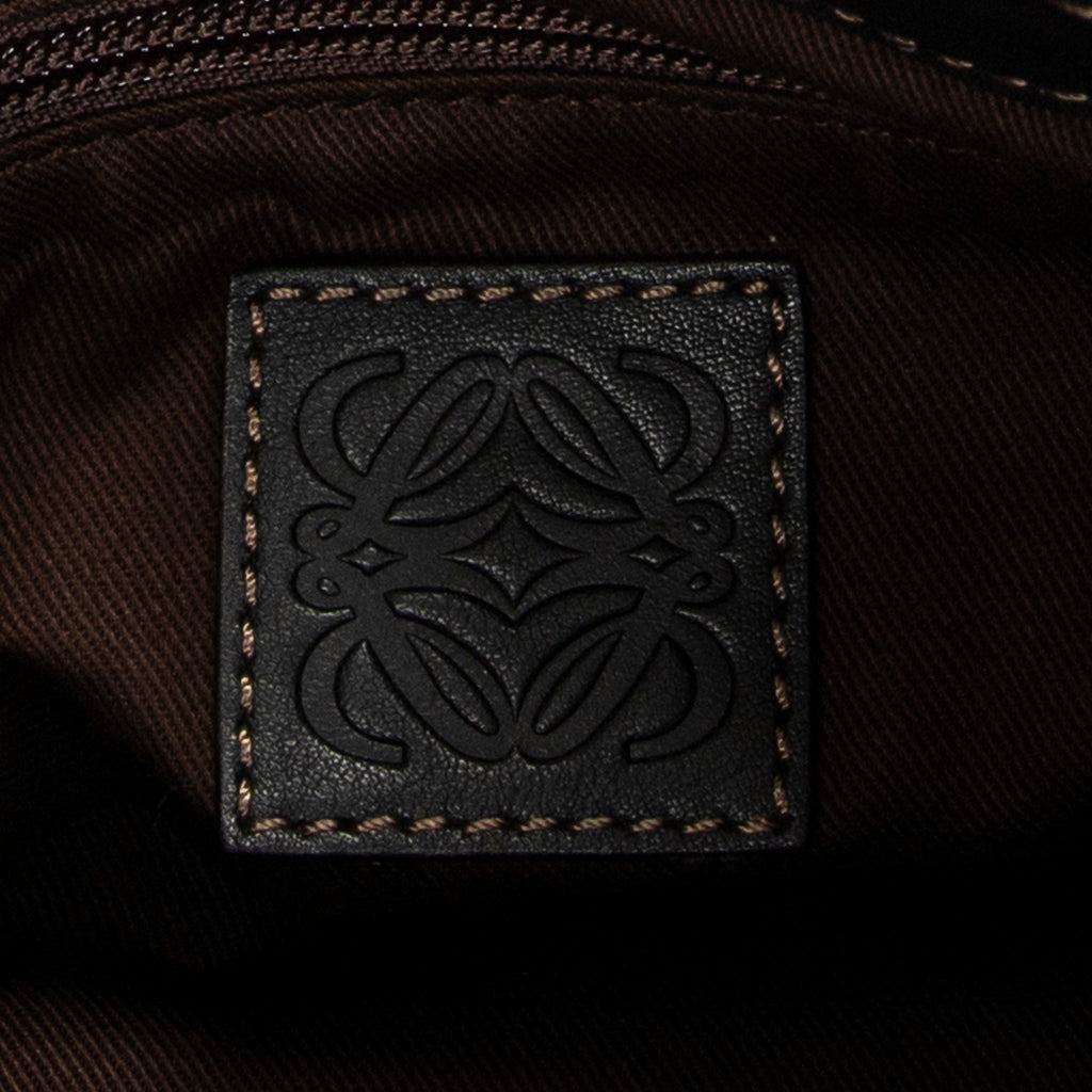 Shoulder Bag Fiesta Satchel Black Calfskin Leather