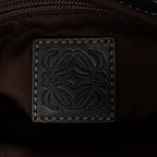 Shoulder Bag Fiesta Satchel Black Calfskin Leather