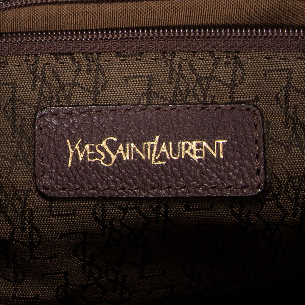 Handbag Diamond Cut Boston Burgundy Grained Calfskin Leather