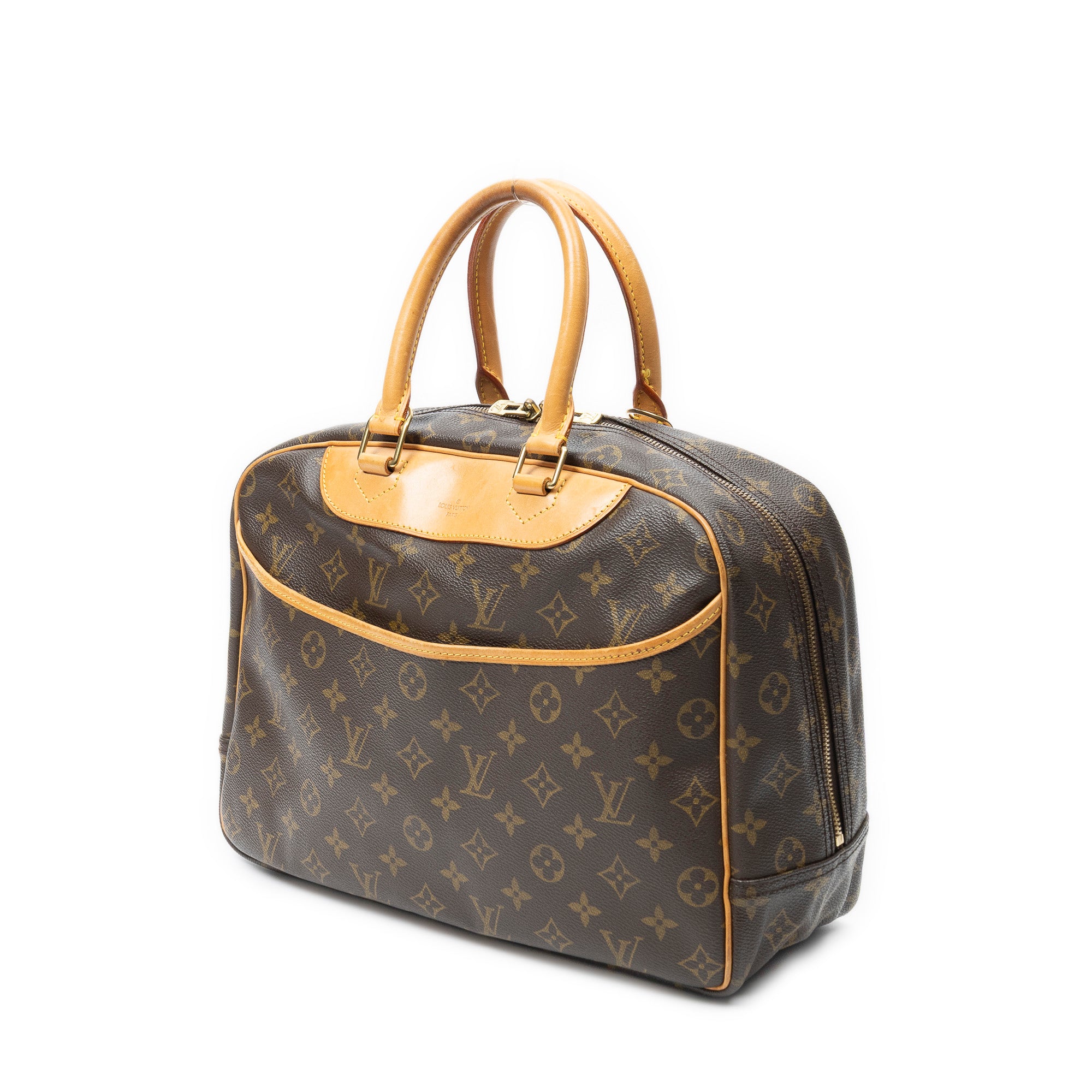 Handbag Deauville Brown Monogram Canvas