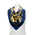 Scarf Scarf Navy 100% Twill Silk