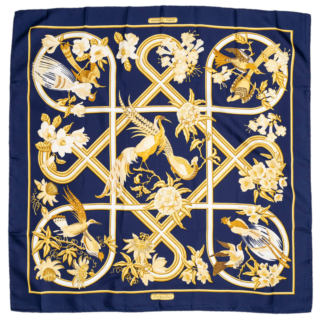 Scarf Scarf Navy 100% Twill Silk