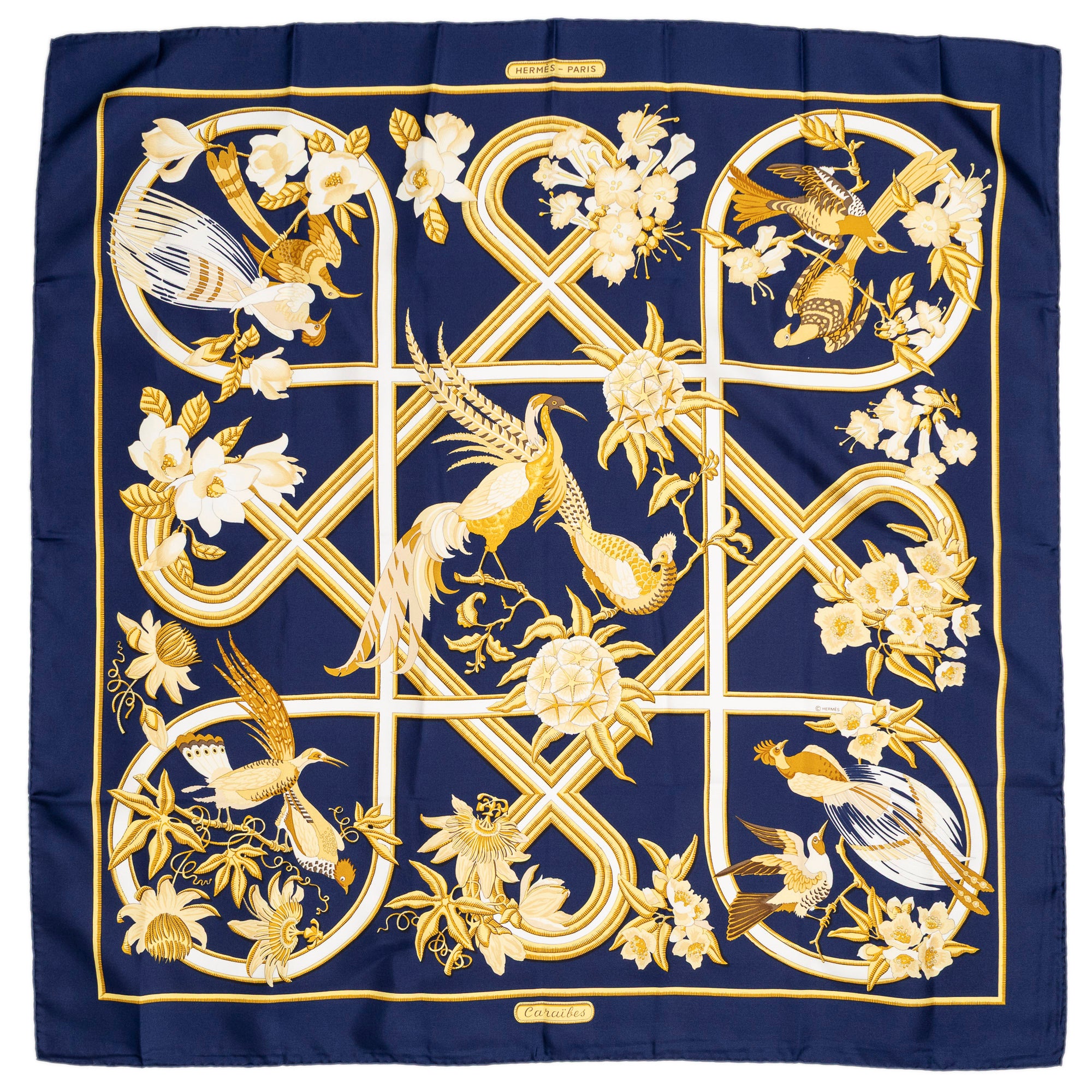 Scarf Scarf Navy 100% Twill Silk