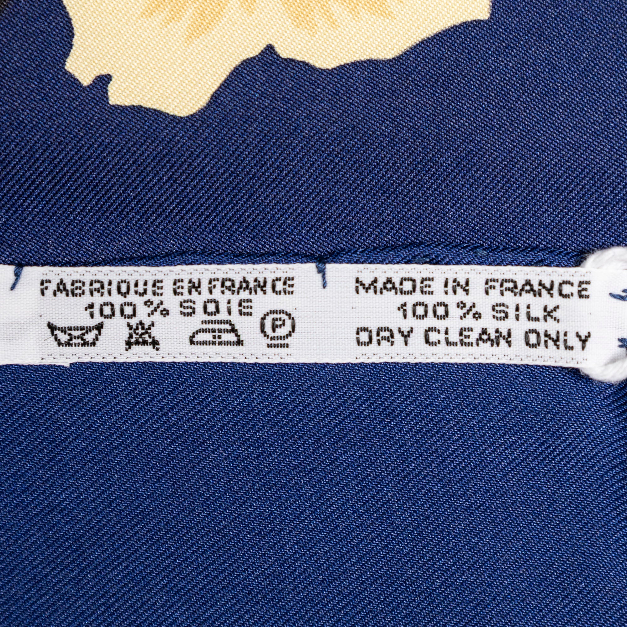 Scarf Scarf Navy 100% Twill Silk