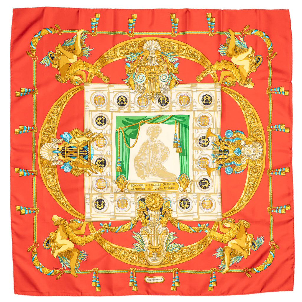 Scarf Scarf Red 100% Twill Silk