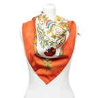 Scarf Scarf Orange 100% Twill Silk