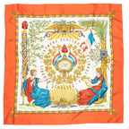Scarf Scarf Orange 100% Twill Silk