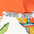 Scarf Scarf Orange 100% Twill Silk