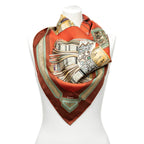 Scarf Scarf Red 100% Twill Silk