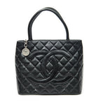 Shoulder Bag Timeless Medallion Tote Black Quilted Caviar Leather