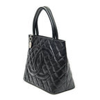 Shoulder Bag Timeless Medallion Tote Black Quilted Caviar Leather