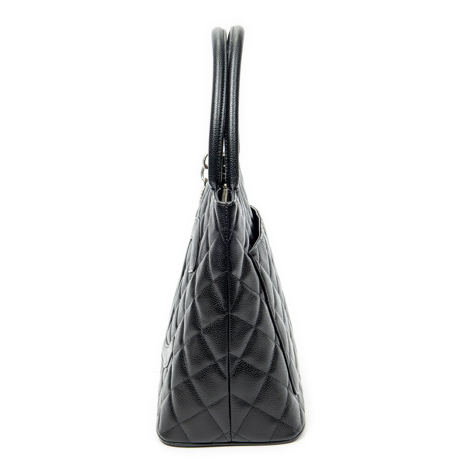 Shoulder Bag Timeless Medallion Tote Black Quilted Caviar Leather