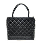 Shoulder Bag Timeless Medallion Tote Black Quilted Caviar Leather