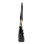 Shoulder Bag CC Front Pocket Chain Tote Black Caviar Leather