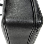 Shoulder Bag CC Front Pocket Chain Tote Black Caviar Leather