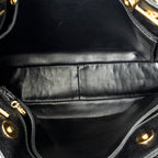 Shoulder Bag CC Front Pocket Chain Tote Black Caviar Leather