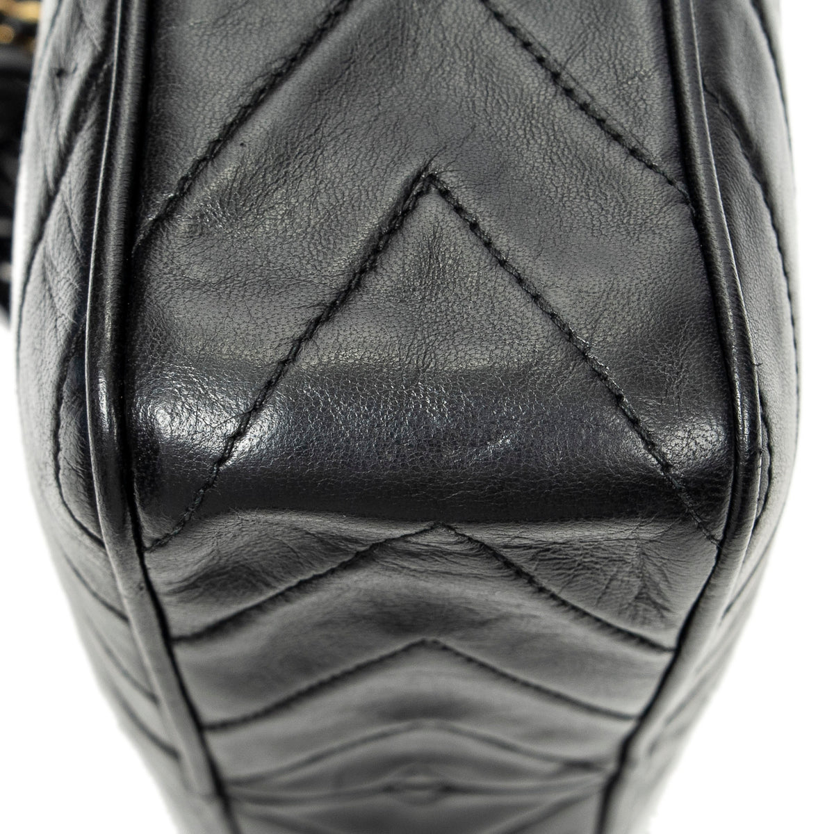Sac à bandoulière CC Tassel Camera Bag en cuir d'agneau matelassé noir