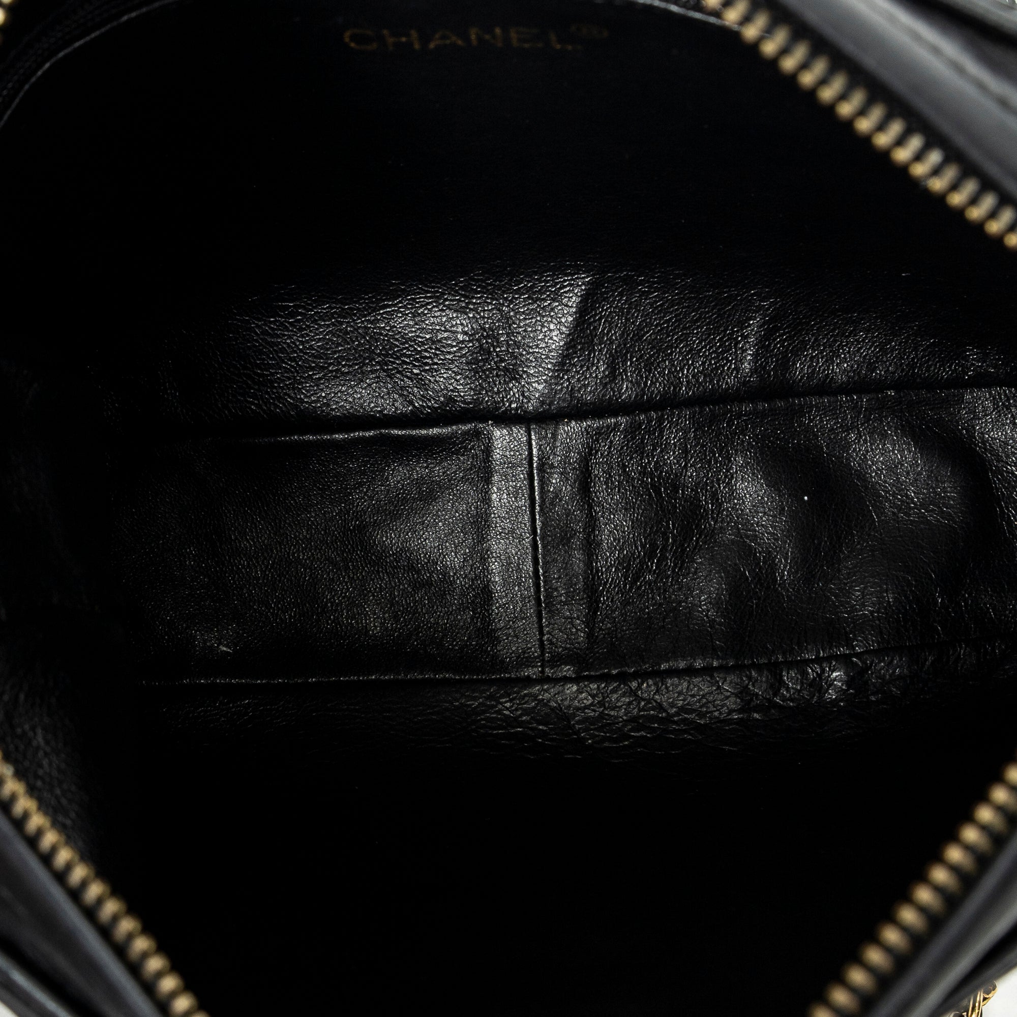 Shoulder Bag CC Tassel Camera Bag Black Diamond Quilted Lambskin Leather
