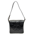 Shoulder Bag CC Square Zip Hobo Black Quilted Chocobar Leather