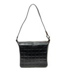 Shoulder Bag CC Square Zip Hobo Black Quilted Chocobar Leather